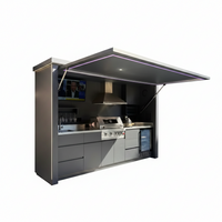 Outdoor Kitchen BBQ Pod Built for All-Weather Entertaining, 304 Stainless Steel, Modular Design, Shelter Included